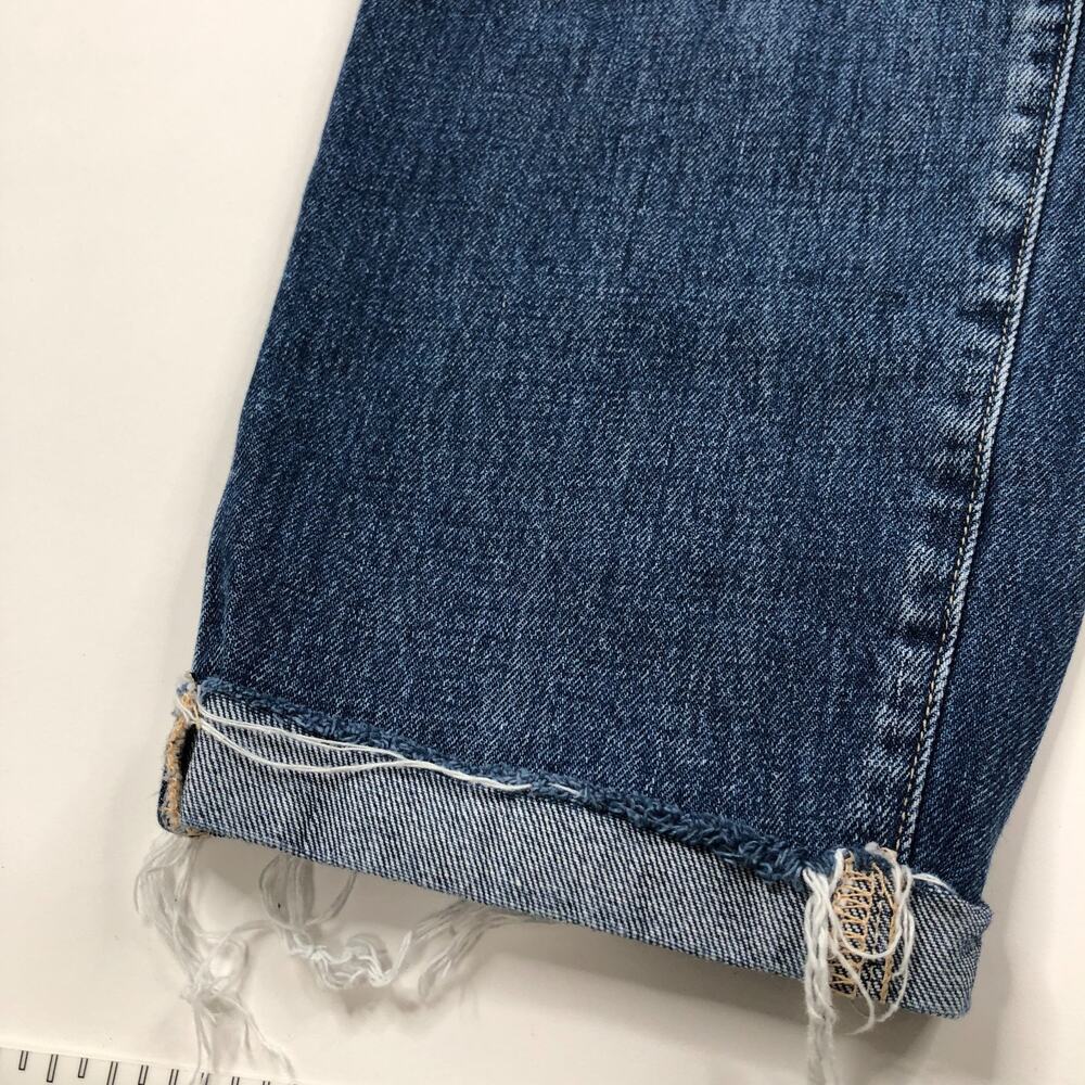 L'Agence Olga 30 (Fits 32W 27L) High Rise Distressed Cuffed Jeans - Picture 4 of 12